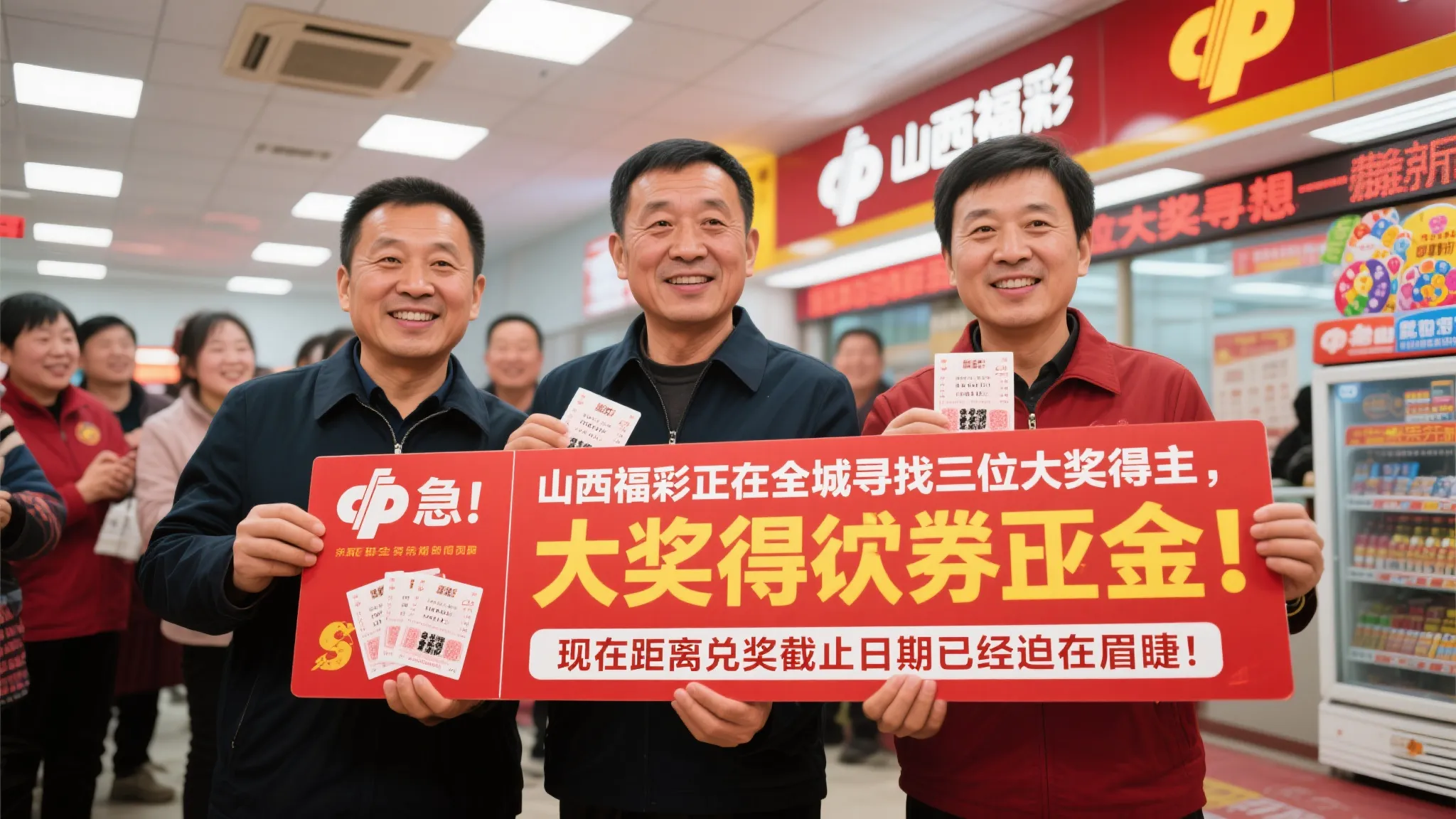 山西福彩速寻三名中奖者，兑奖时间紧迫！
