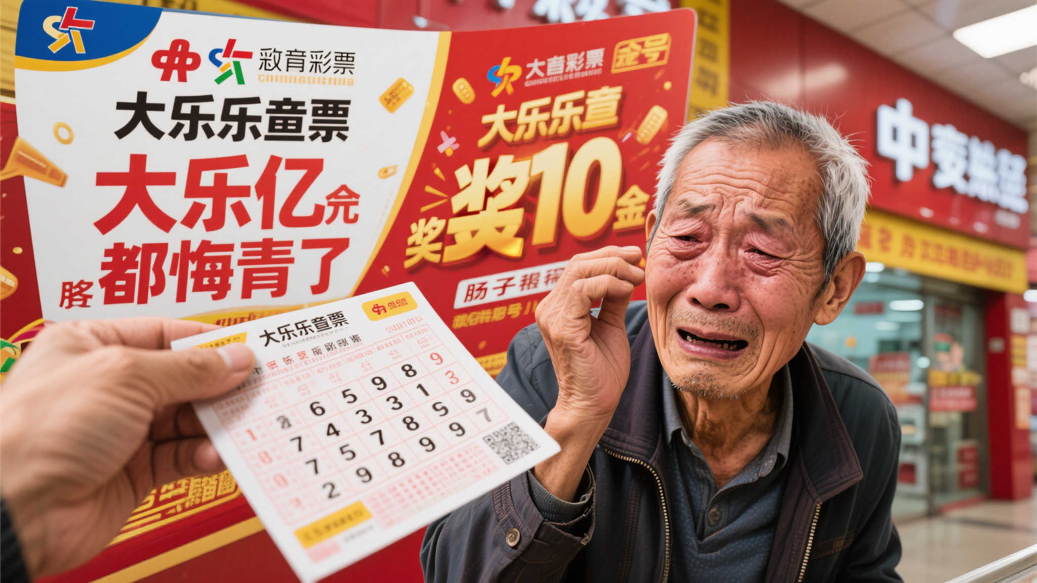老彩民因改号错失大乐透亿元大奖 悔恨不已